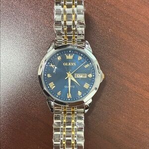 OLEVS Silver and Gold Men's Watch